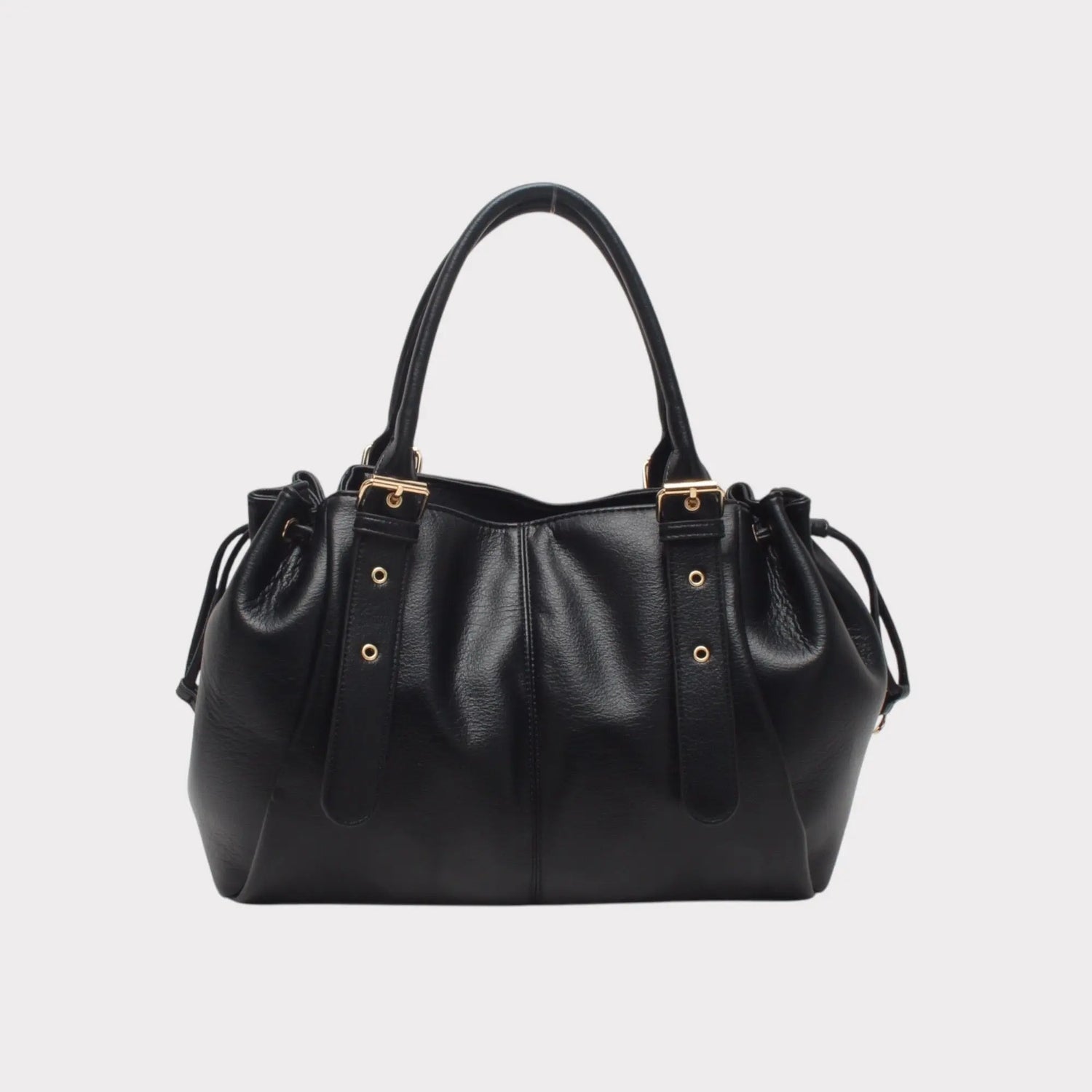 Sac Alma noir lisse MaisonPerla Collection