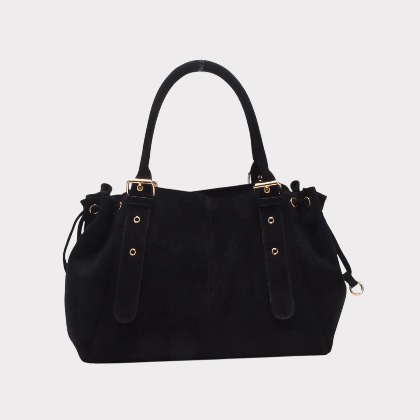 Sac Alma noir suédine MaisonPerla Collection