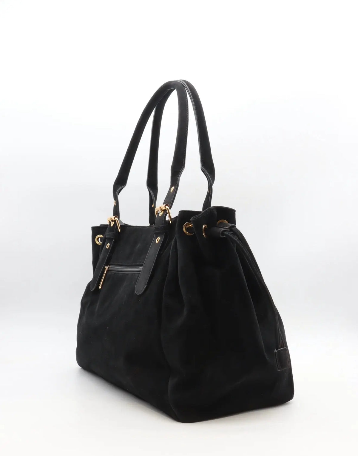 Sac Alma noir suédine précommande expédition le 11/08 MaisonPerla Collection
