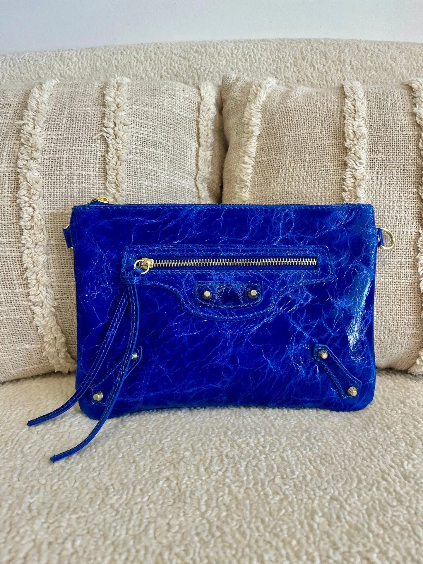 Sac Anna bleu MaisonPerla Collection