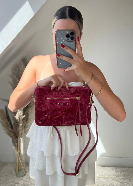 Sac Anna rouge MaisonPerla Collection