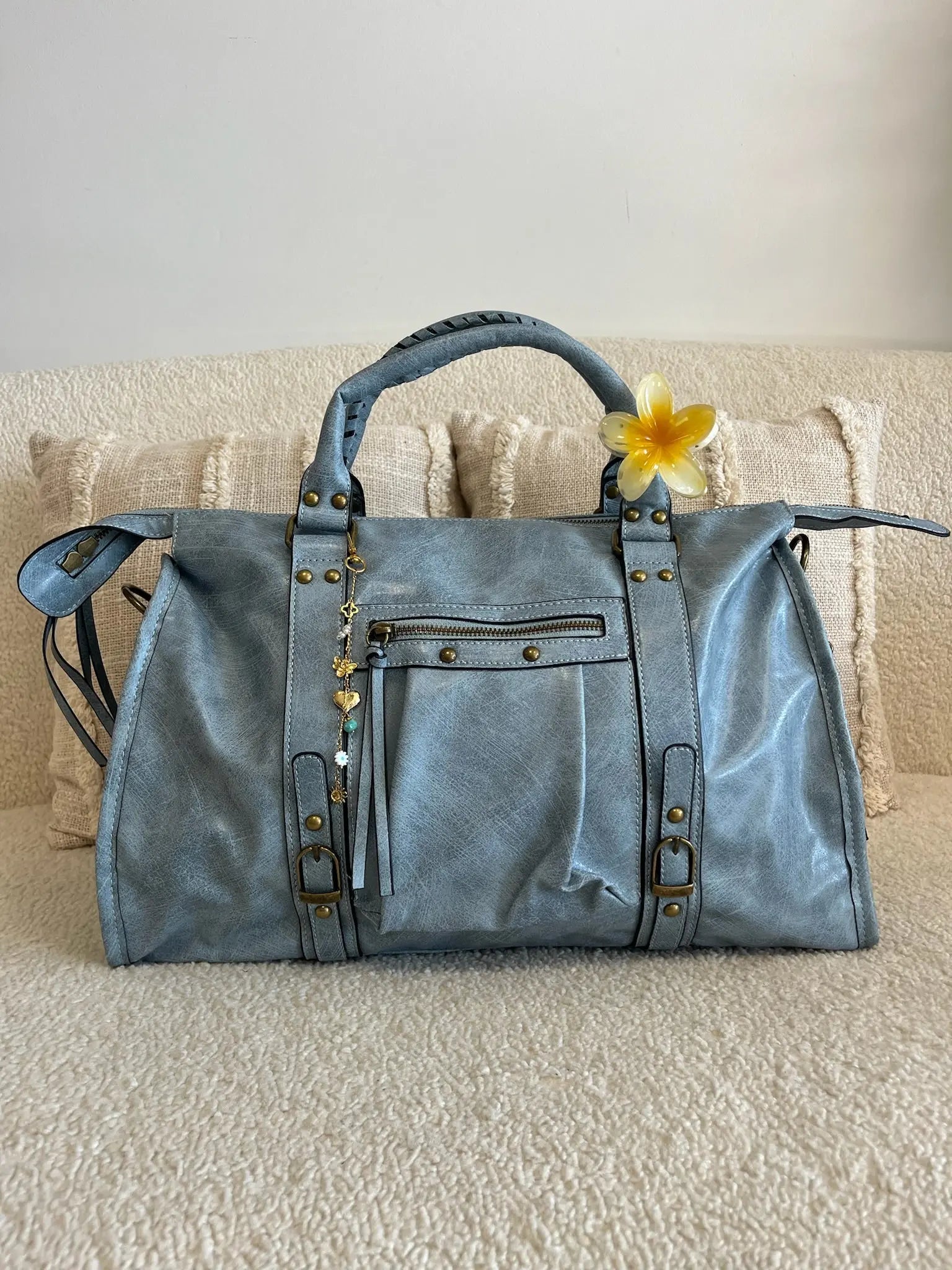 Sac Elsa XXL brillant bleu MaisonPerla Collection