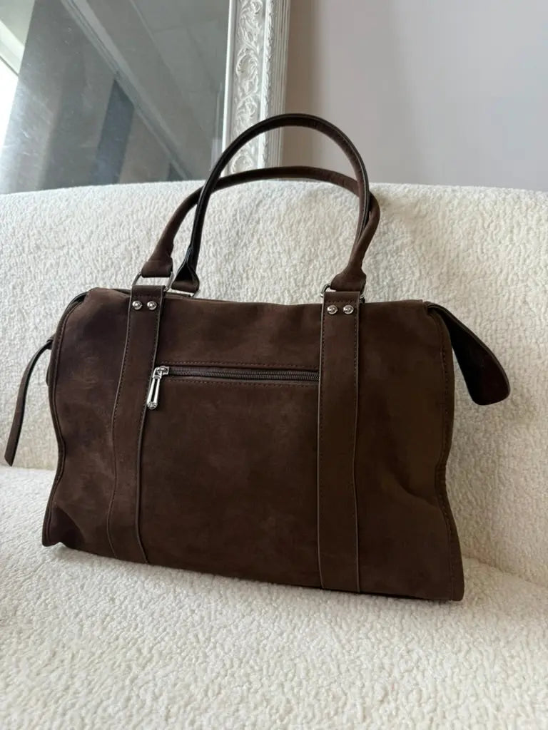 Sac Elsa XXL chocolat MaisonPerla Collection