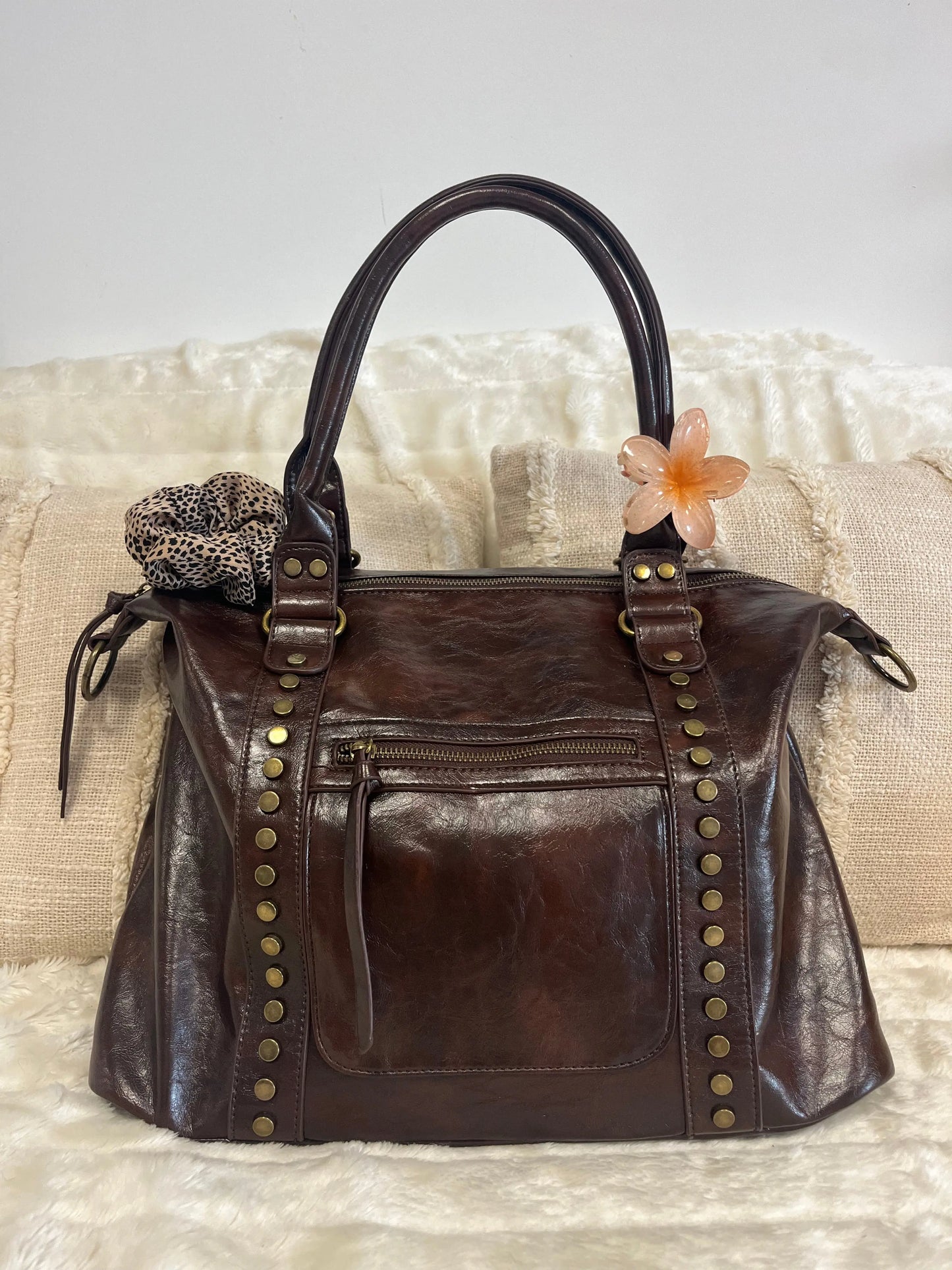Sac Lilou chocolat MaisonPerla Collection