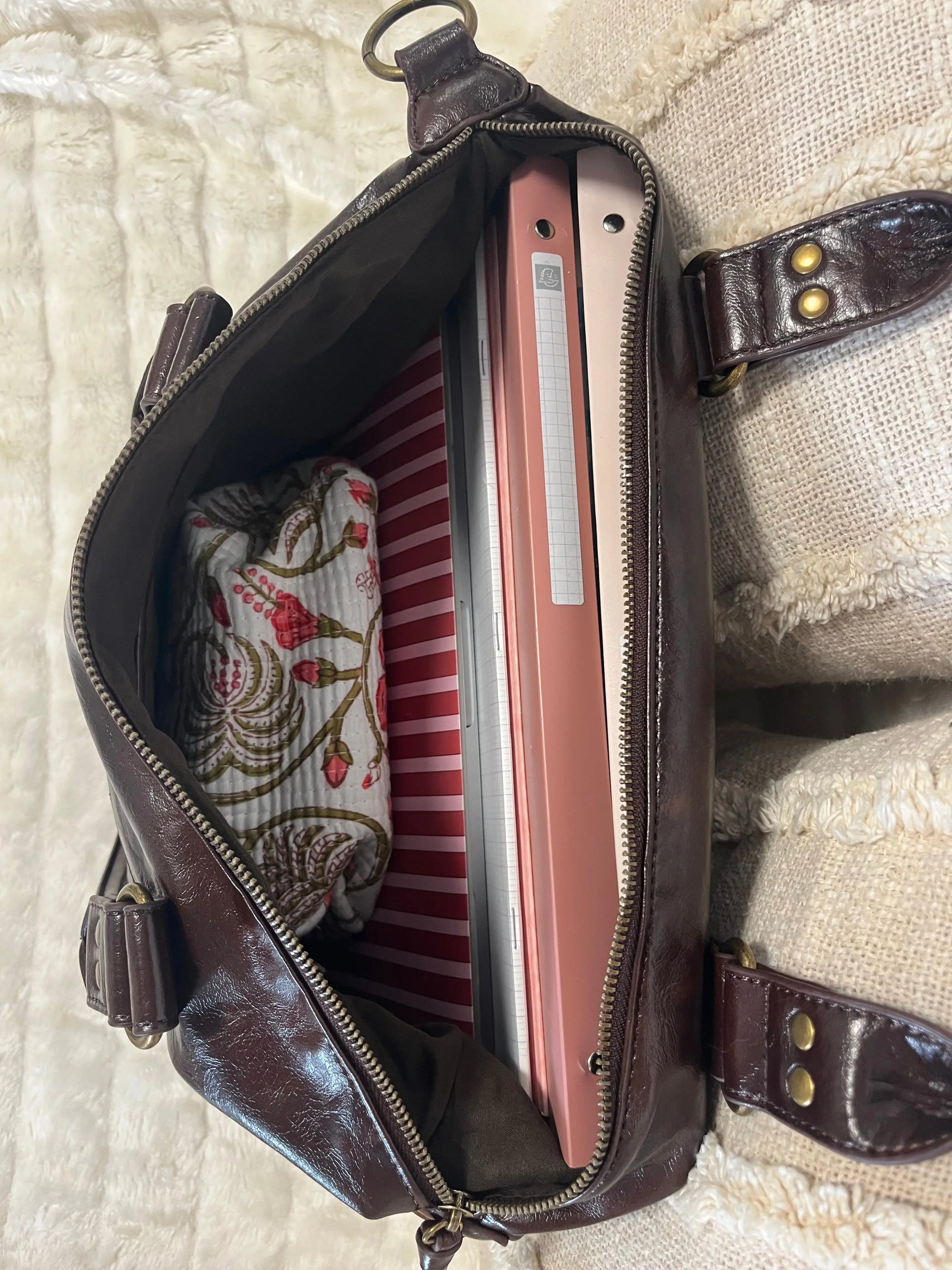 Sac Lilou chocolat MaisonPerla Collection