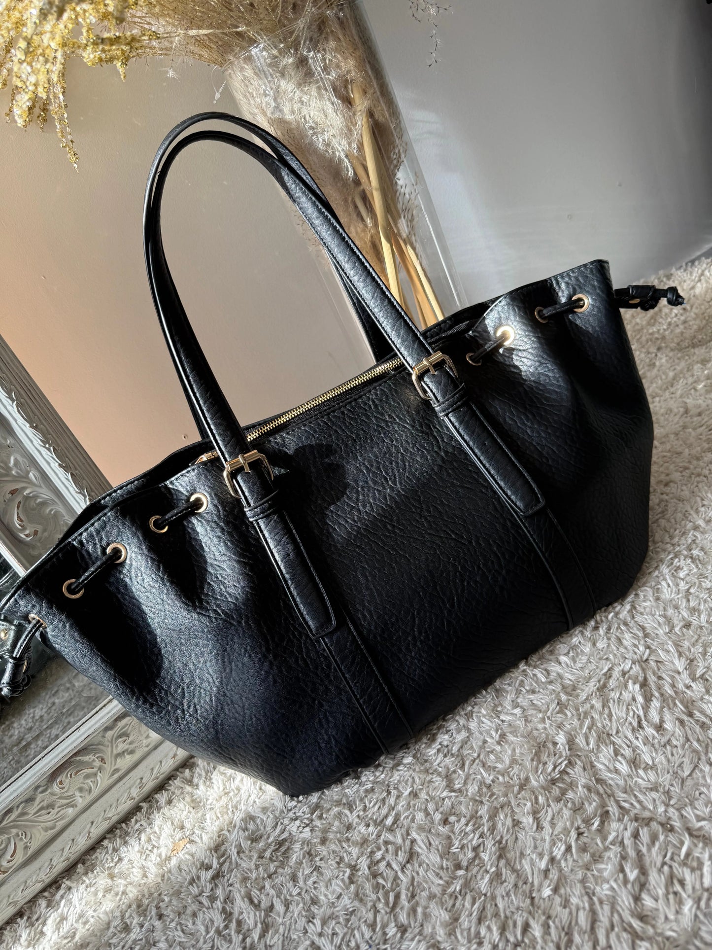 Sac Tara noir mat MaisonPerla Collection