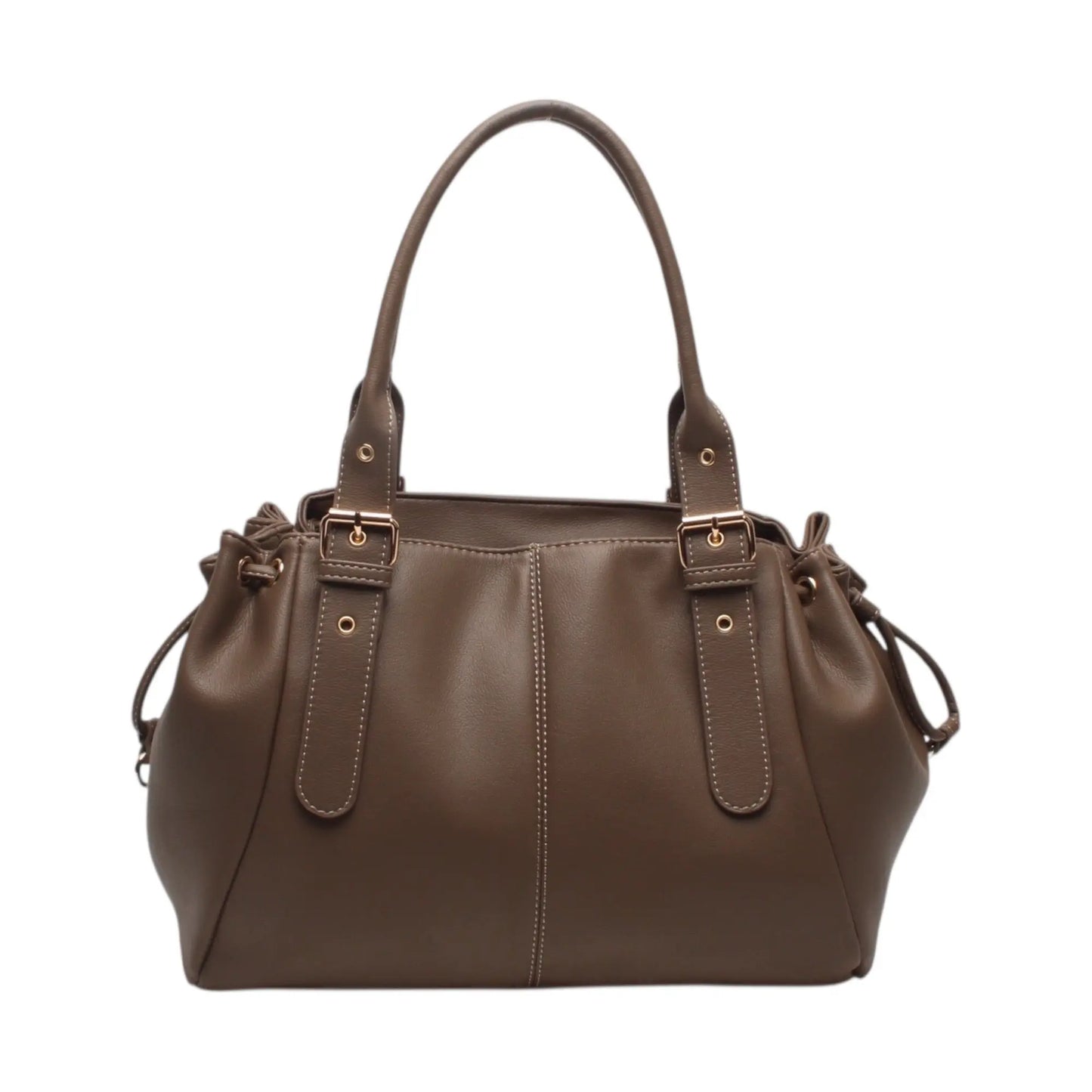 Sac Taupe lisse MaisonPerla Collection