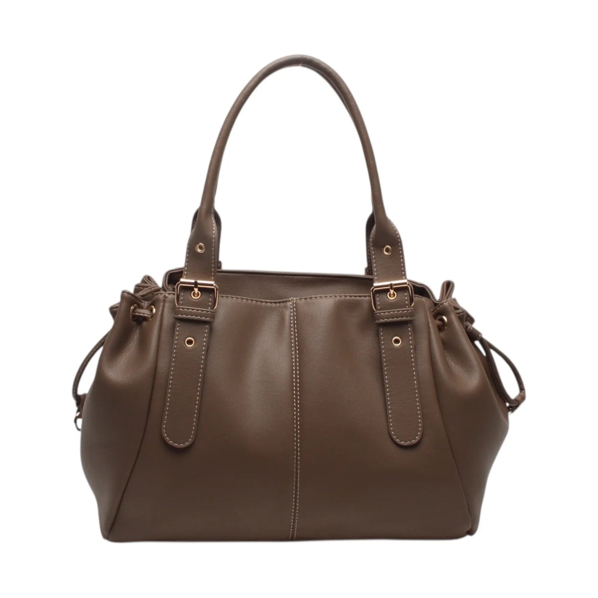 Sac Taupe lisse MaisonPerla Collection