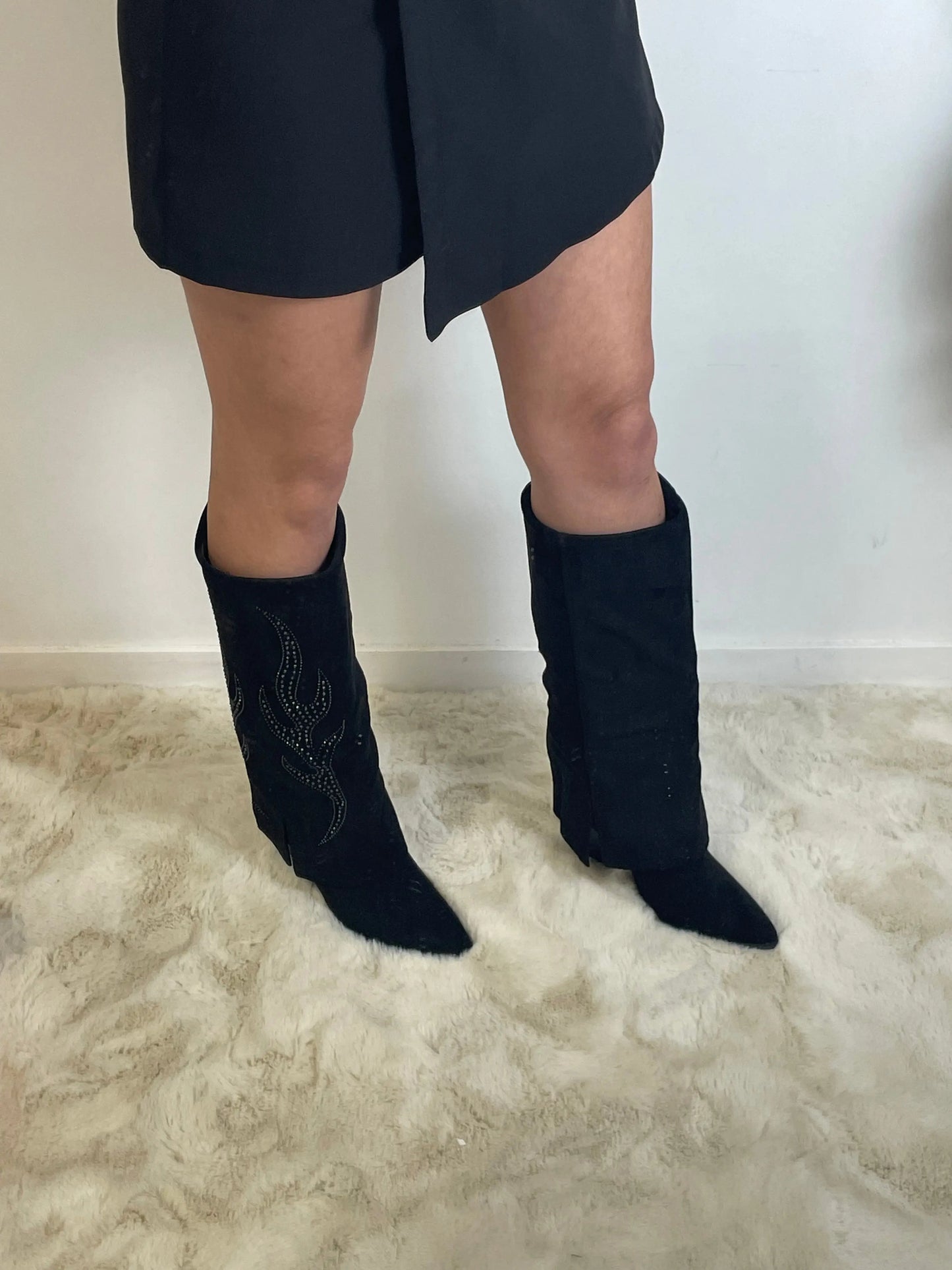 Santiags Clara noir MaisonPerla Collection
