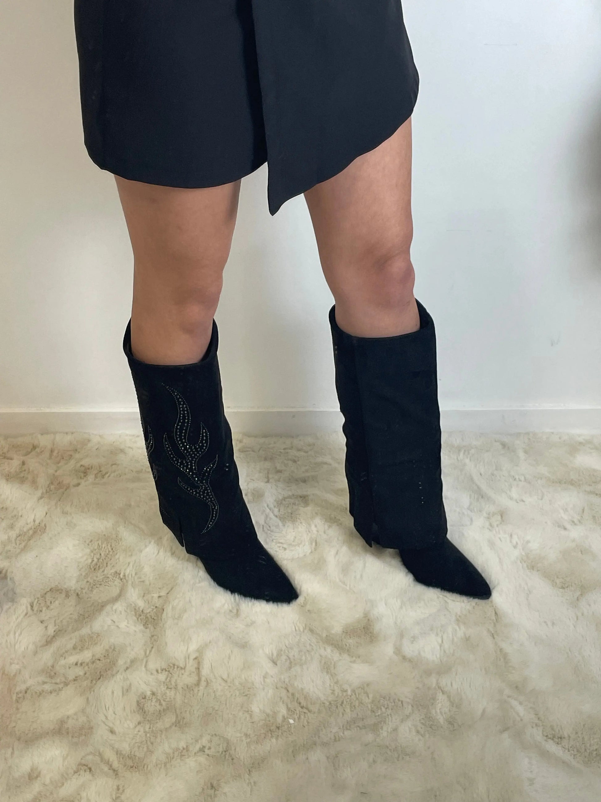 Santiags Clara noir MaisonPerla Collection