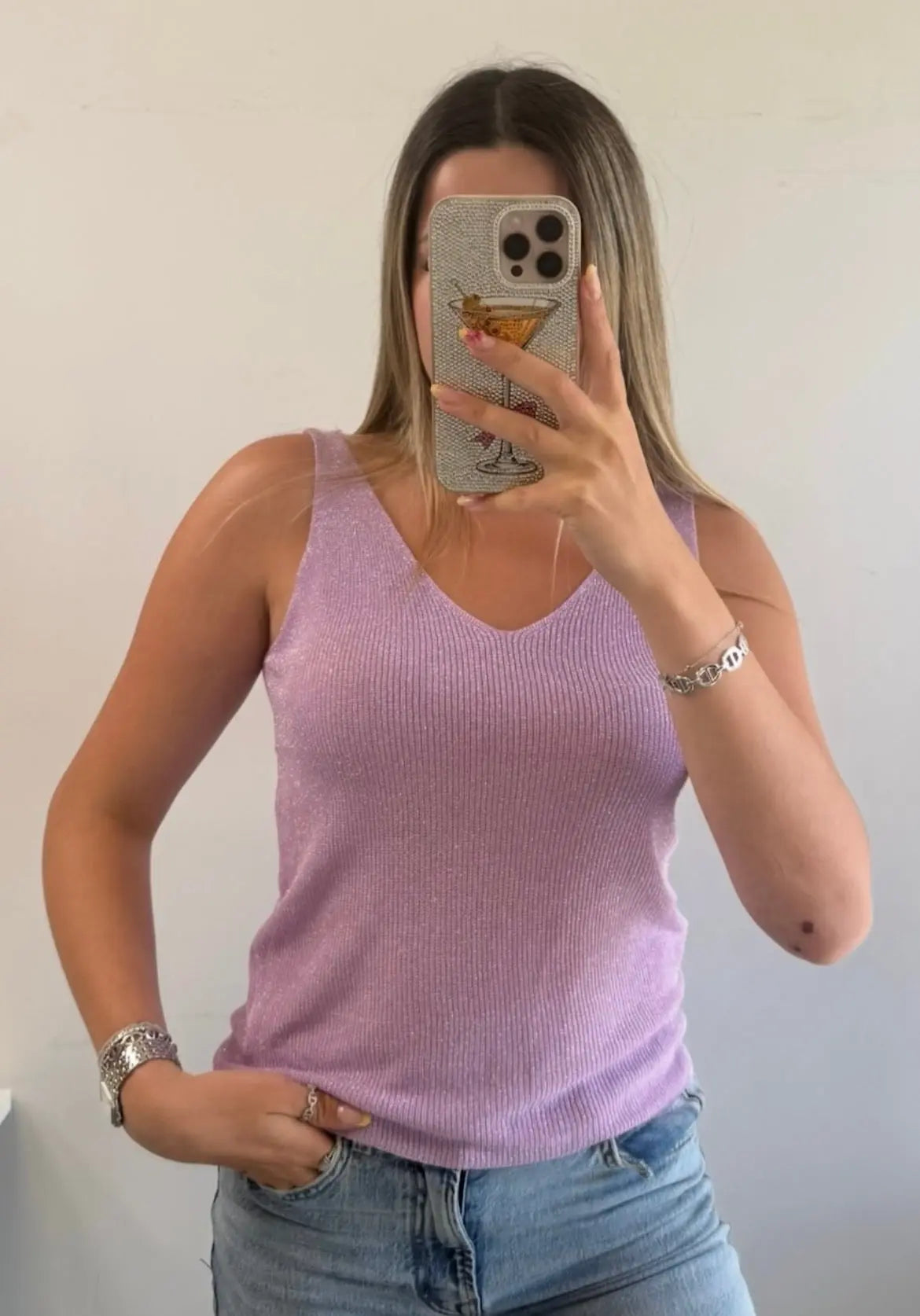 Top Victoria lila MaisonPerla Collection