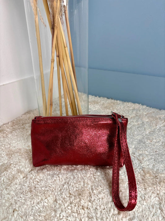 Trousse Camélia rouge MaisonPerla Collection