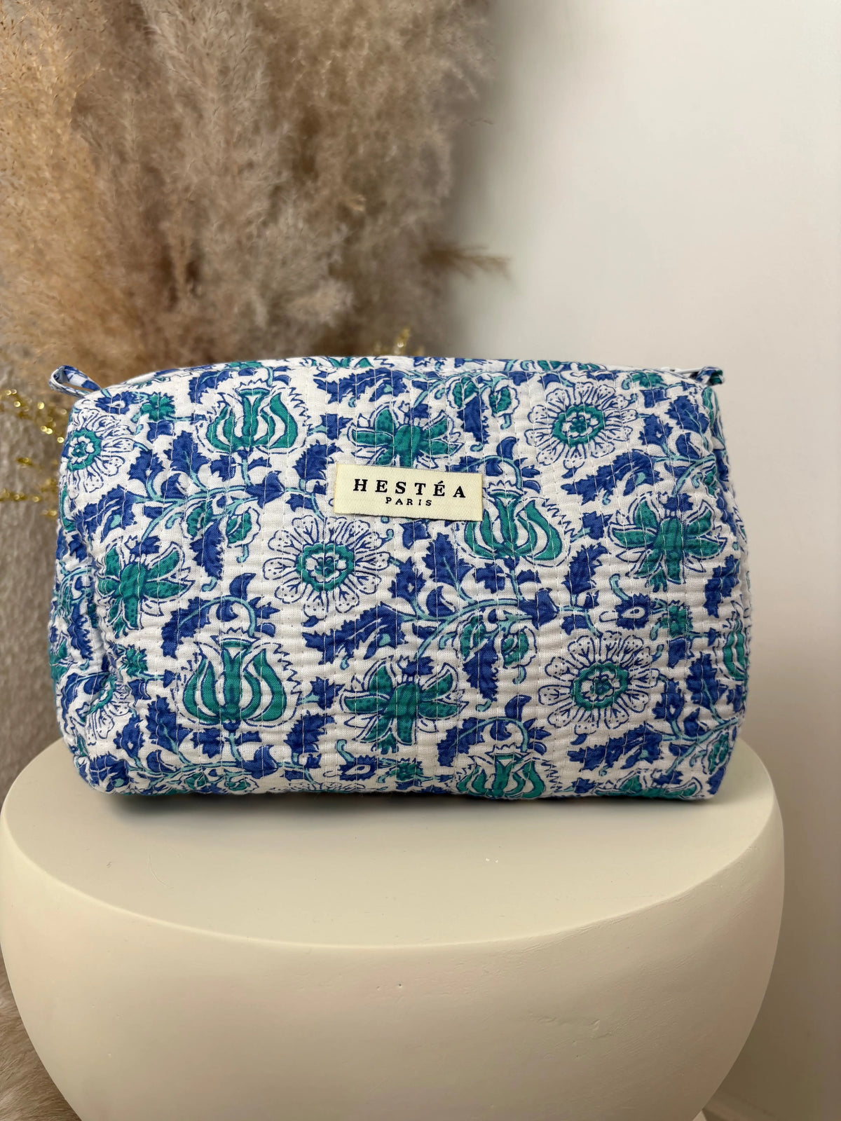 Trousse bohème Alba bleu MaisonPerla Collection