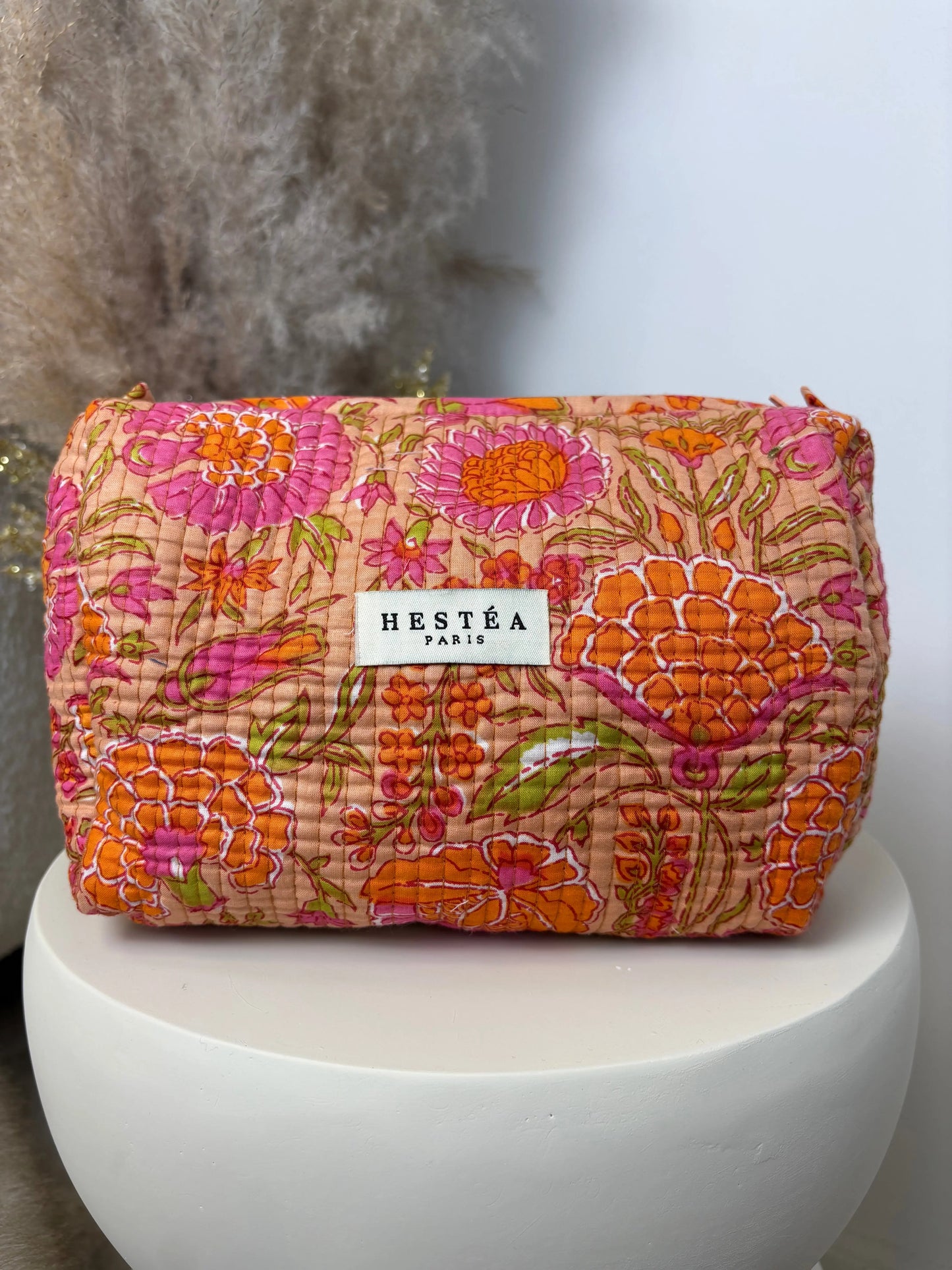 Trousse bohème Alba orange MaisonPerla Collection