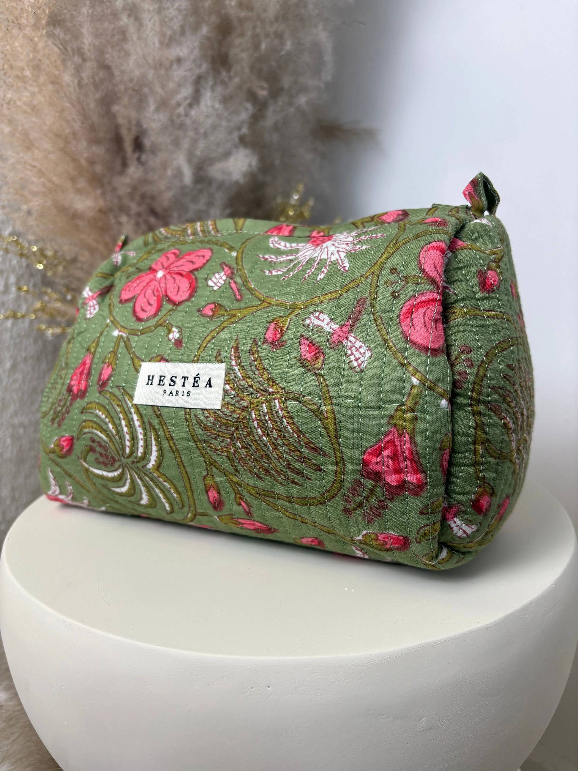 Trousse bohème Alba verte MaisonPerla Collection