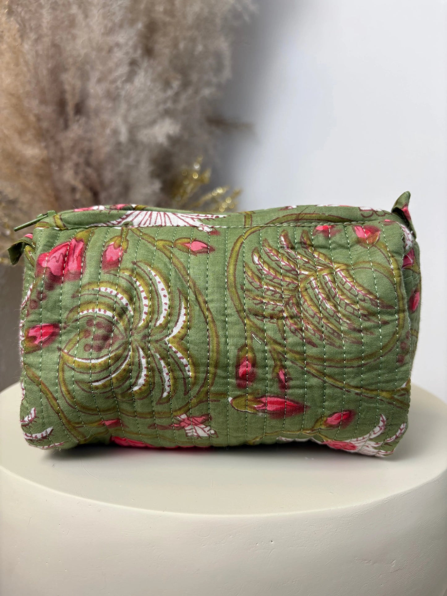 Trousse bohème Nina verte MaisonPerla Collection