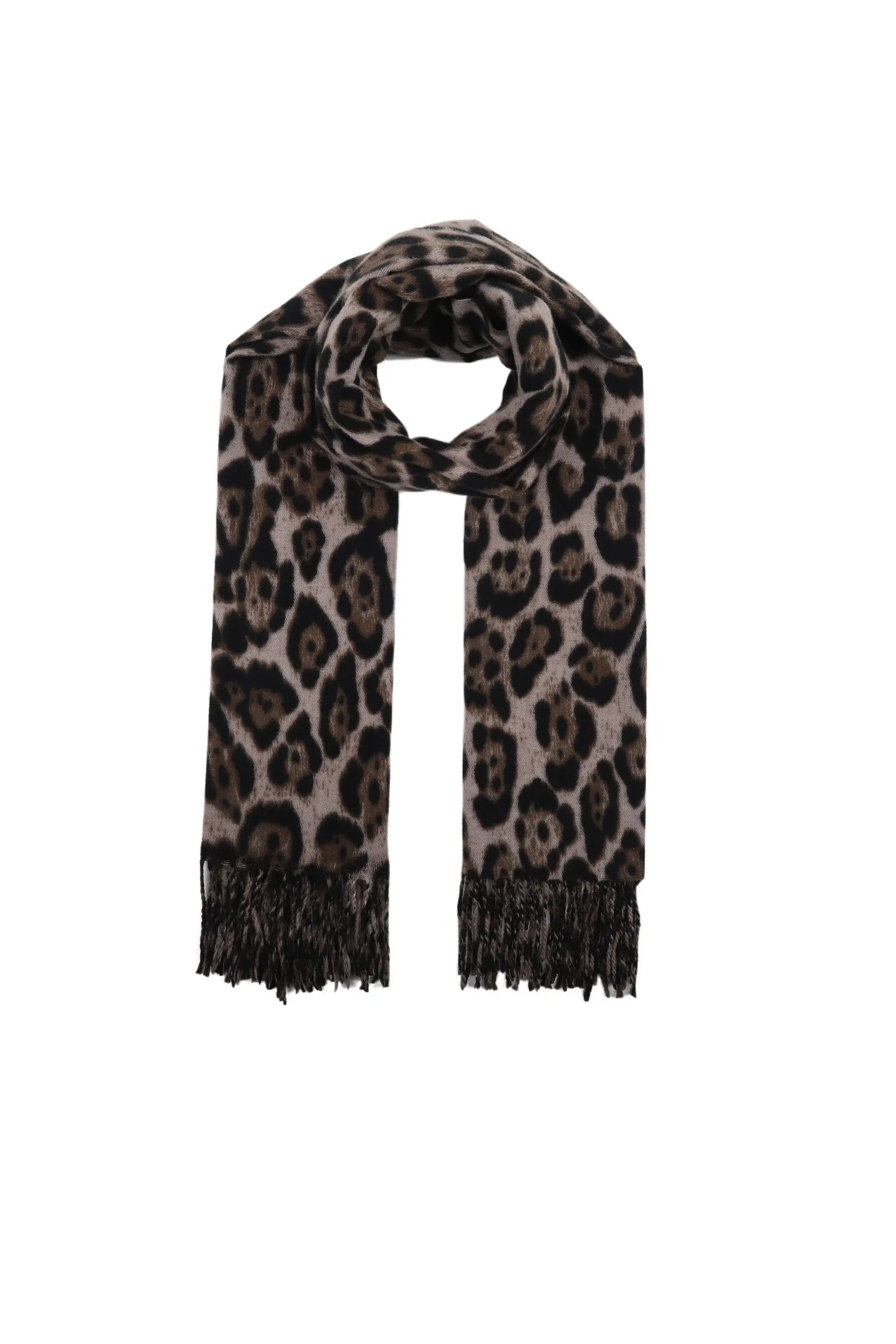 Écharpe Fluffy léopard - MaisonPerla Collection