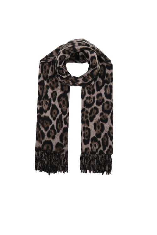 Écharpe Fluffy léopard MaisonPerla Collection