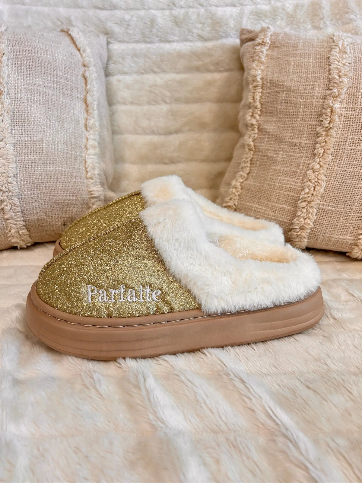chaussons à paillettes MaisonPerla Collection