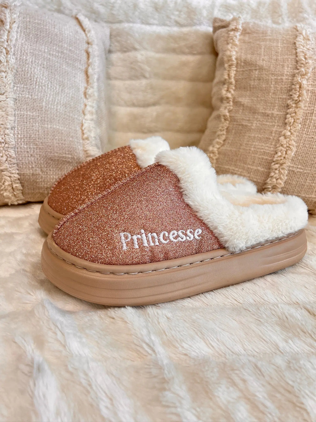 chaussons à paillettes MaisonPerla Collection